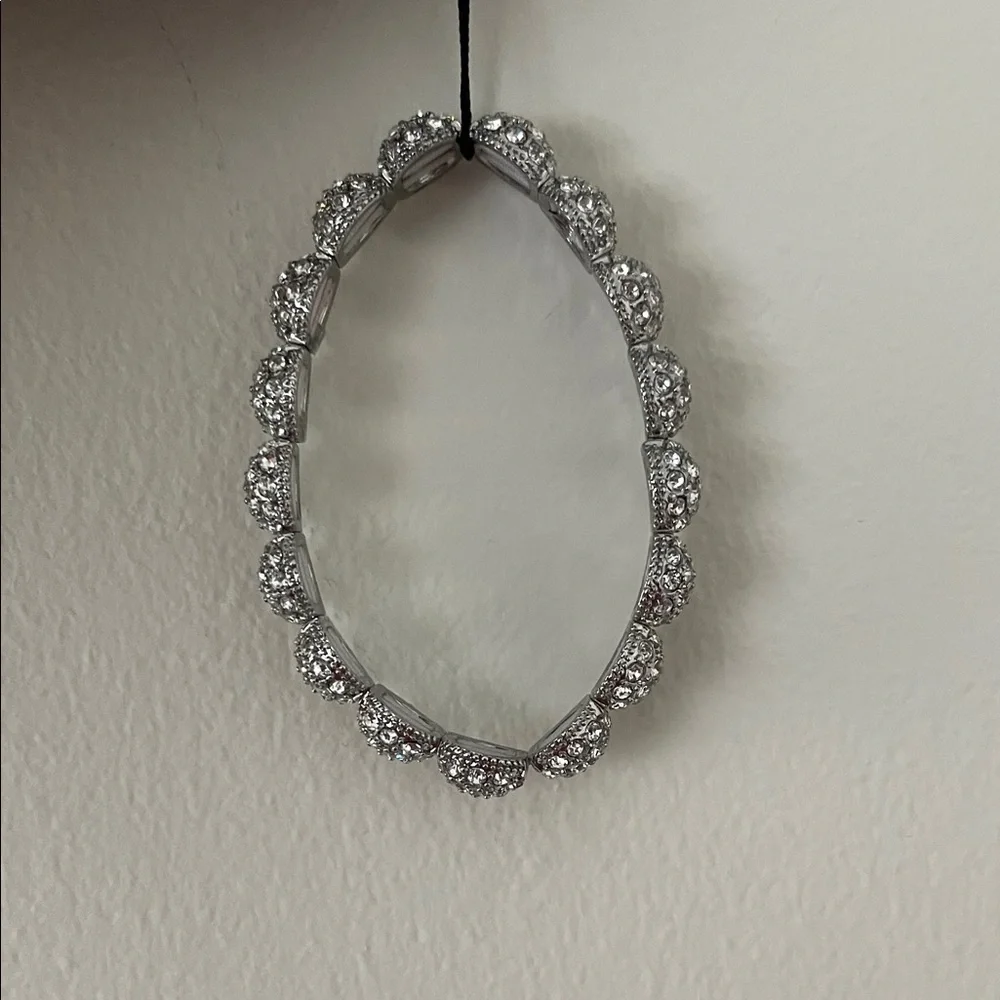 Ann Taylor Silver & Rhinestone Bracelet - Picture 4 of 4